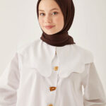 Pilise Eşarp Koyu Kahverengi