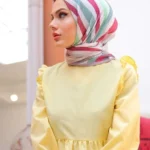 Akra Desen Pilise Eşarp Turkuaz