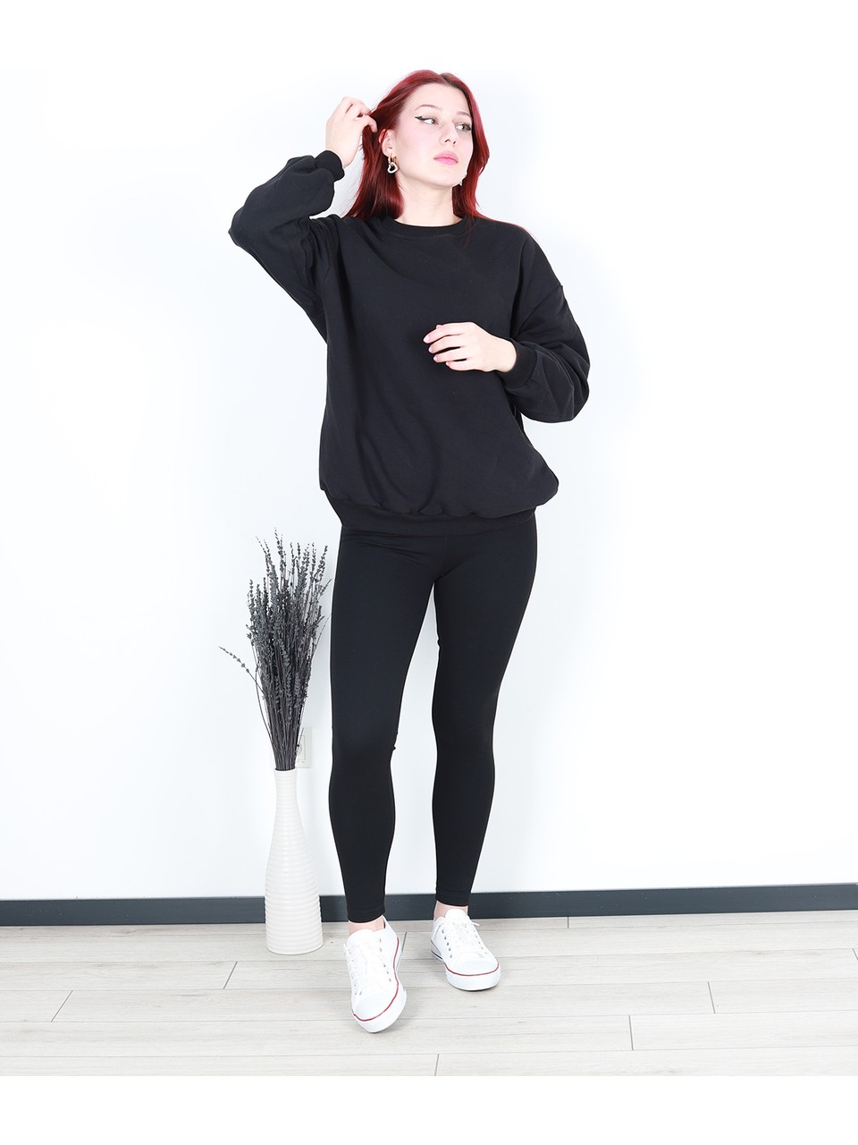 110000412789663 Siyah Kadın Tayt - Görsel 2