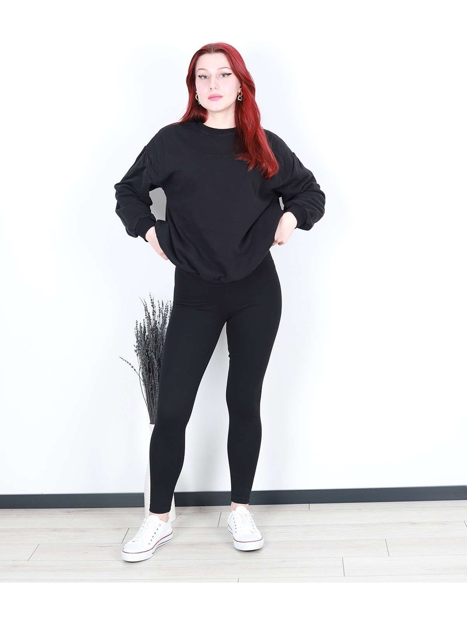 110000412789661 Siyah Kadın Tayt - Görsel 1