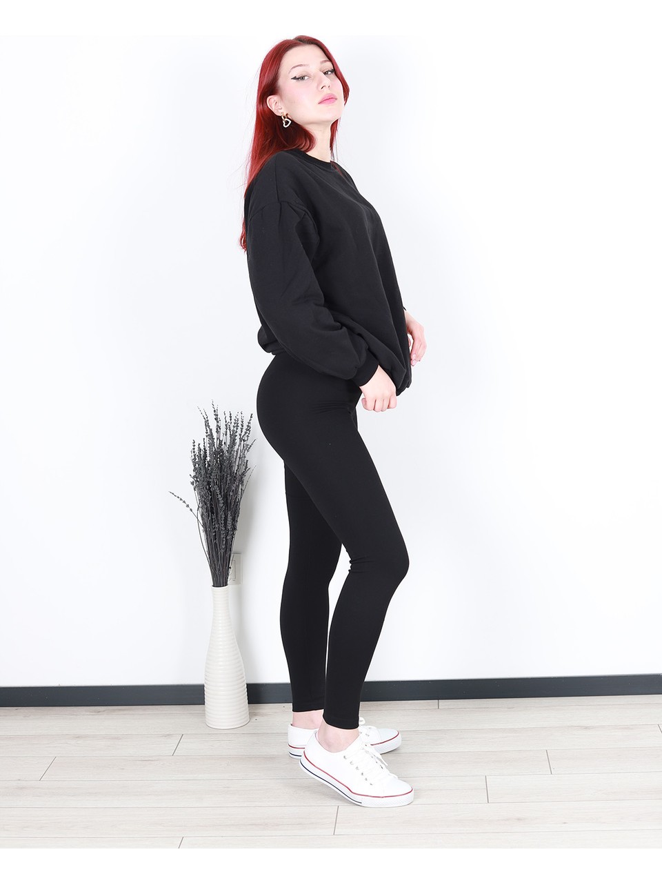 110000412789664 Siyah Kadın Tayt - Görsel 5