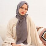 Bambu Kraş Şal - Gri