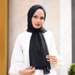 Bambu Kraş Şal - Siyah