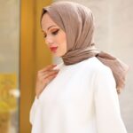 Bambu Kraş Şal - Vizon