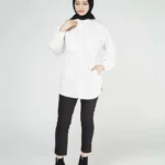 Kapitone Beyaz Gömlek Ceket