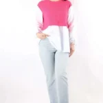 Garnili Kadın Tunik Gömlek Fuşya