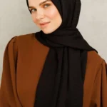 Pamuk Jakarlı Küçük Kare Desen Şal