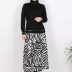 Desenli Skuba Ikili Takım Siyah