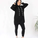Kapşonlu Tunik Siyah