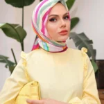 Akra Desen Plise Eşarp Soft Pembe