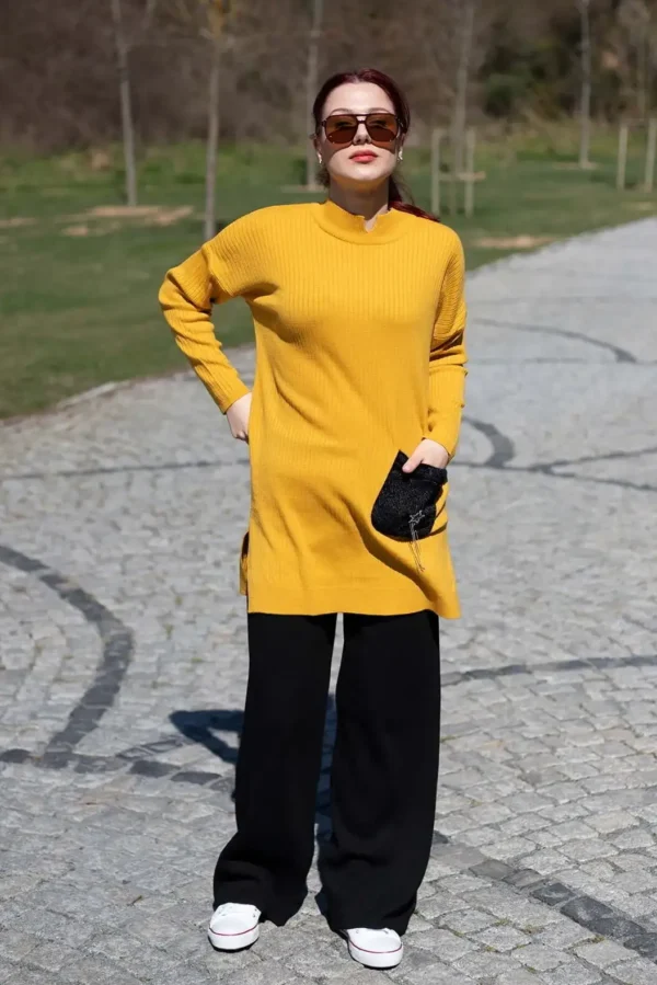 Cepli Triko Tunik - Hardal