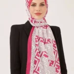 Krinkıl İpeği Şal Fuşya
