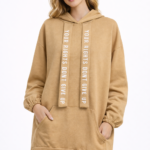 Kapşonlu Tunik Camel