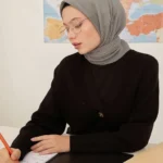 Plise Eşarp Gümüş Gri