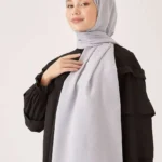 Kaz Ayağı İpeksi Jakar Şal Siyah