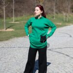 Cepli Triko Tunik Yeşil