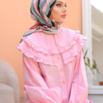 Akra Desen Pilise Eşarp Mint Yeşili